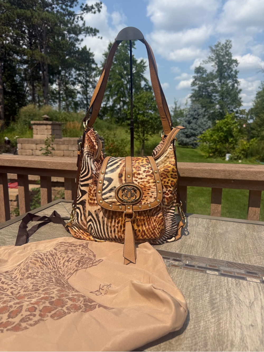EUC Vintage Original by Sharif 1827 exotic genuine leather Hobo Shoulder Bag - Picture 1 of 13